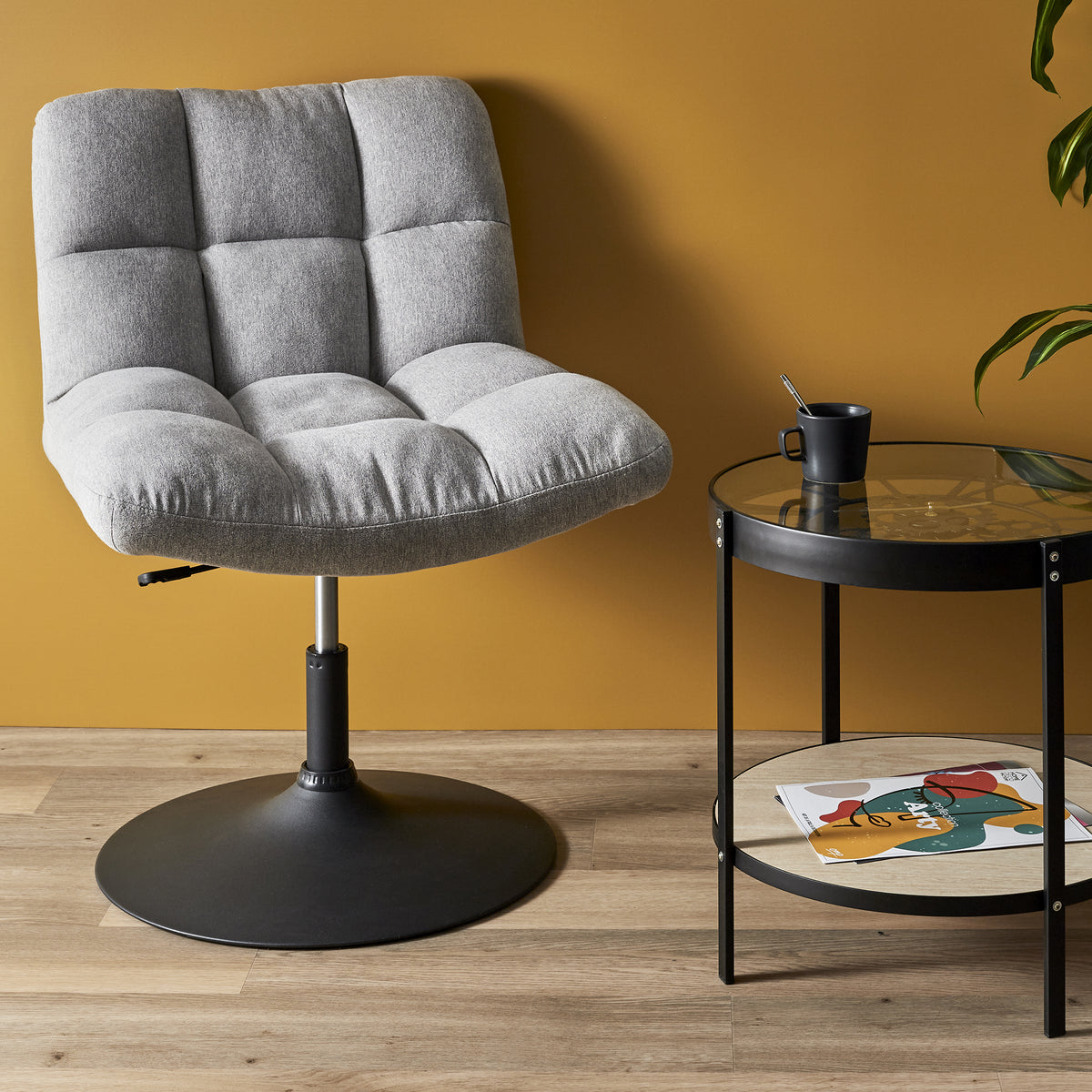 Fauteuil Pivotant Anton Gris