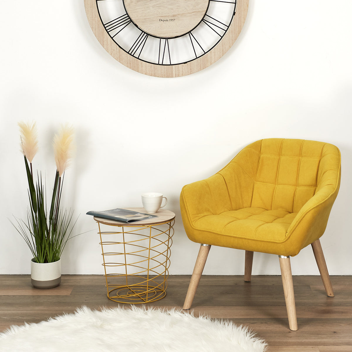 Fauteuil Magnus Jaune