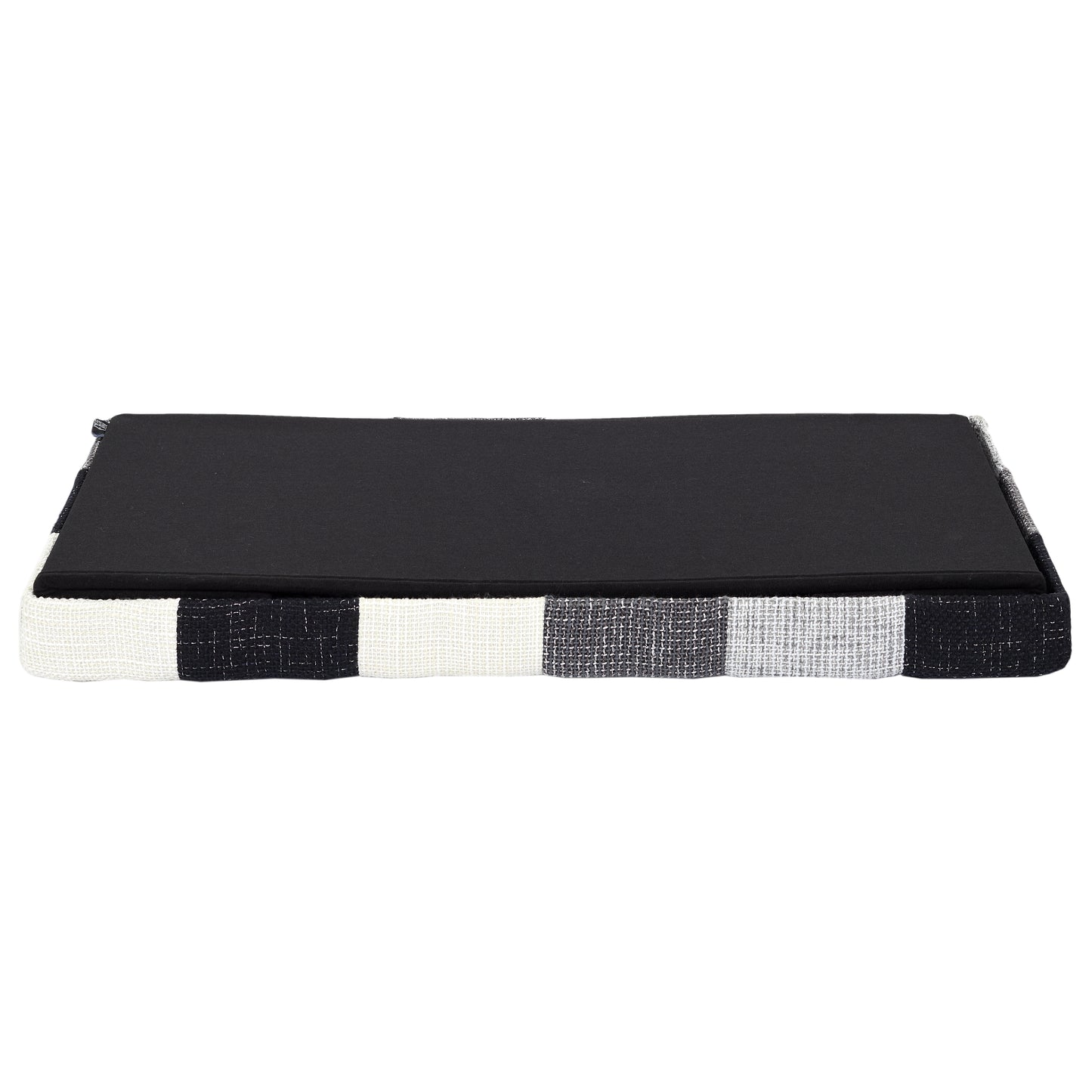 Coffre Banc Pliable Patchwork Gris