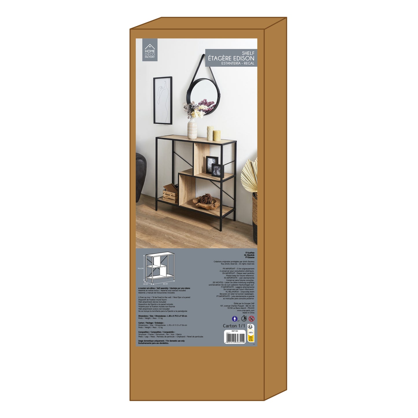 Etagere Edison 80X30X79.5Cm