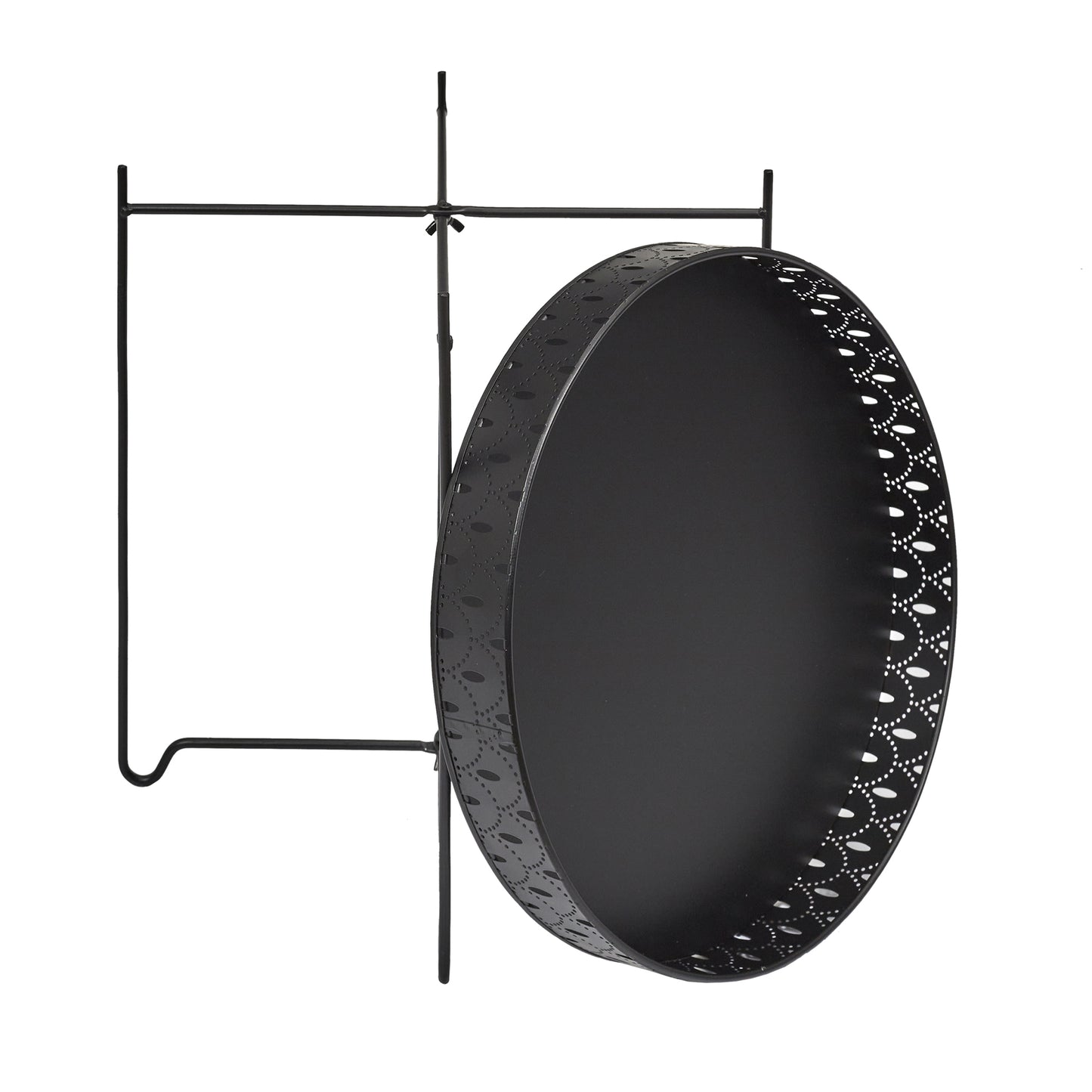 Table D Appoint Plateau Rond Seville Noir D35Cm