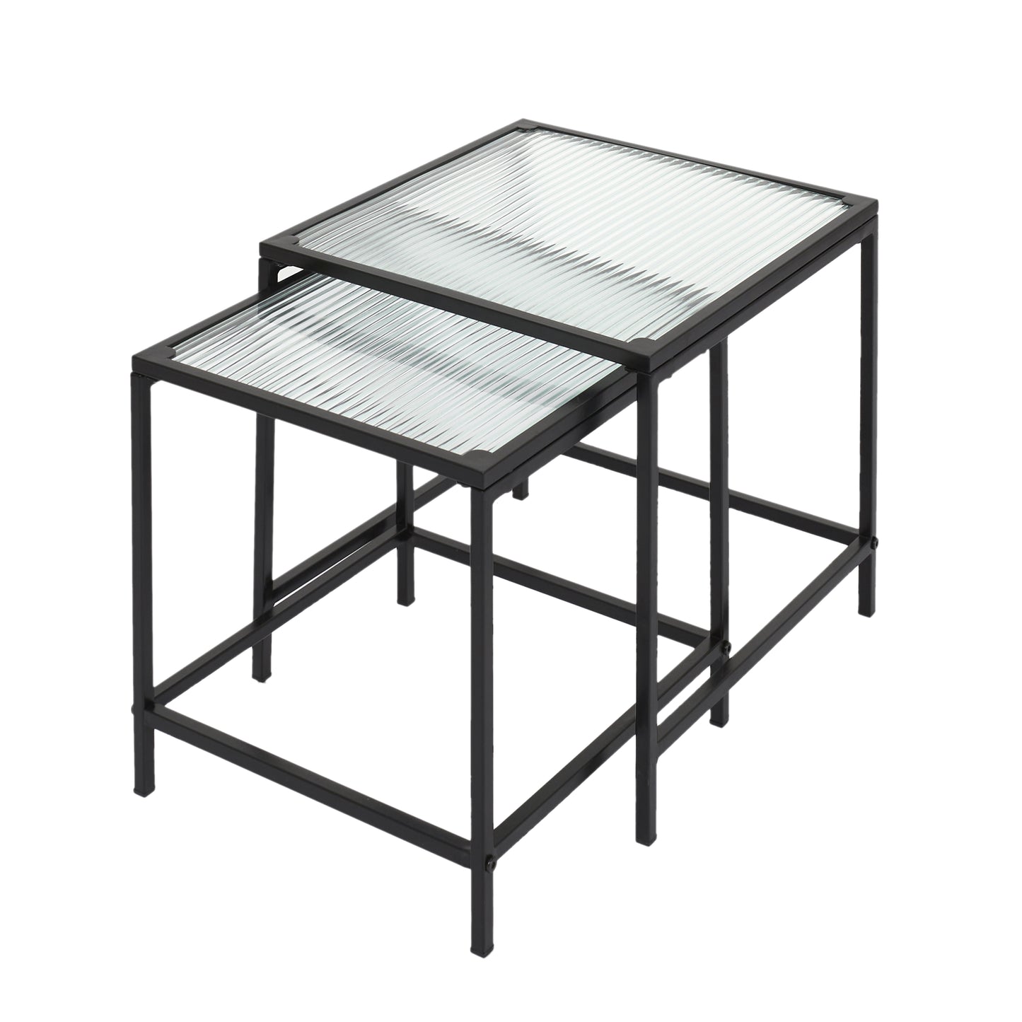 Table Gigogne Rosa Verre Texture X2