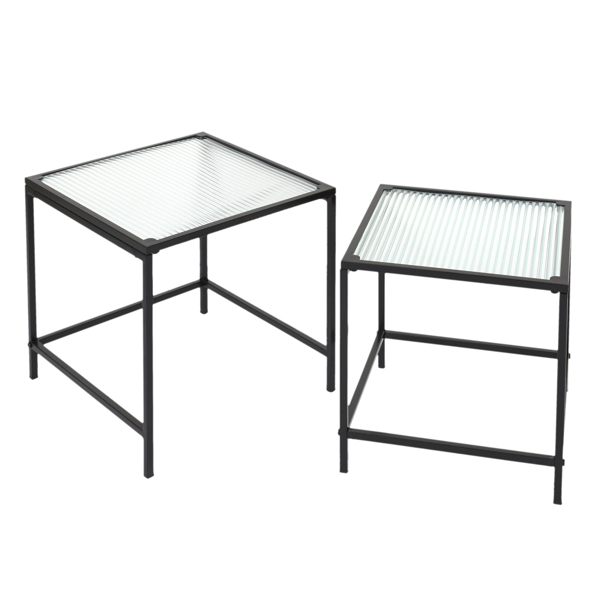 Table Gigogne Rosa Verre Texture X2
