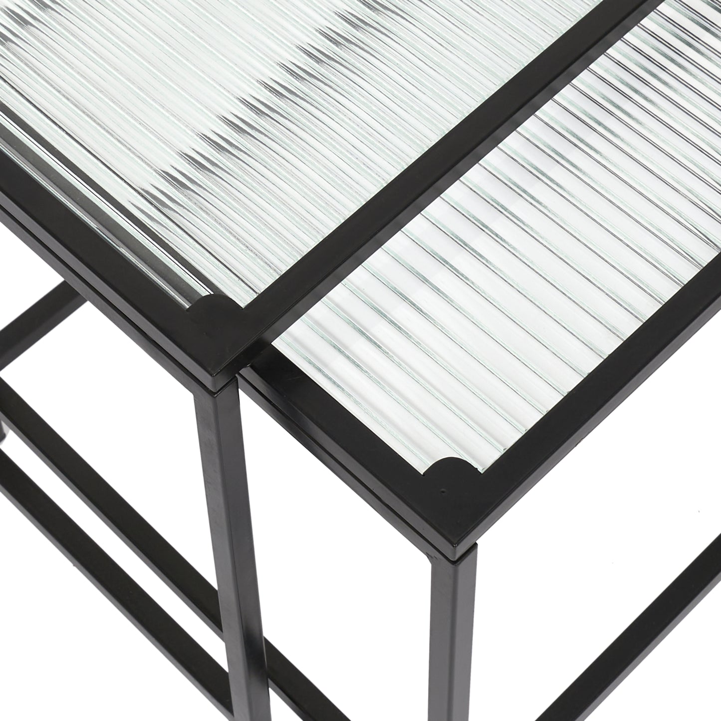 Table Gigogne Rosa Verre Texture X2