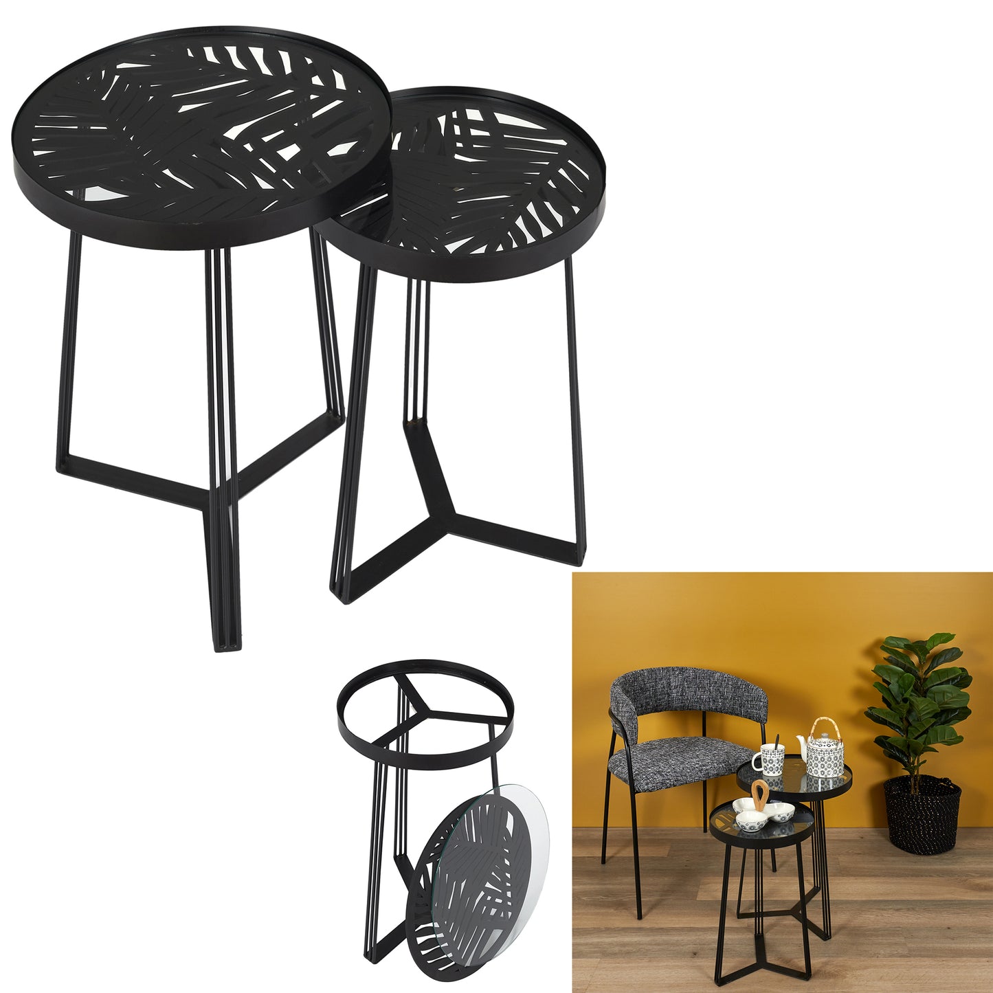 Table Gigogne Wild Noir X2