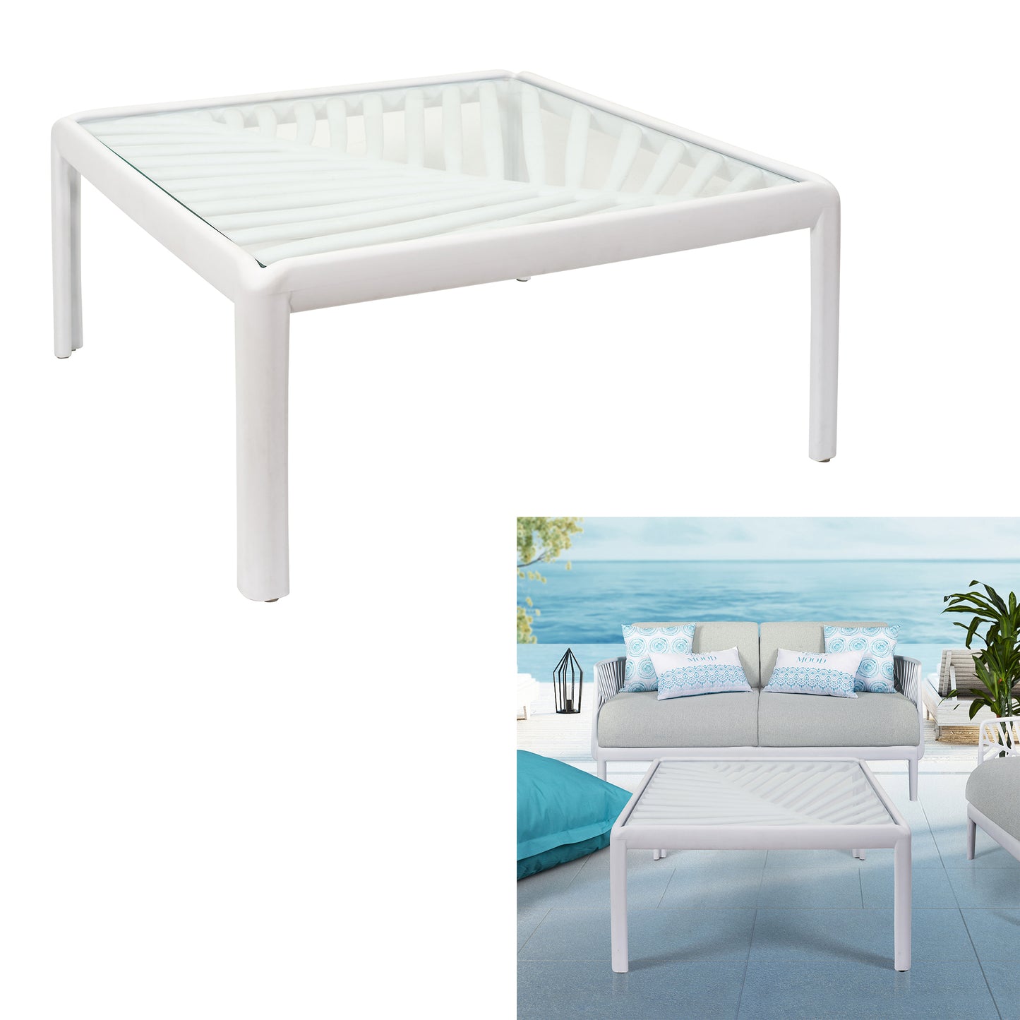 Table Basse Outdoor Ibiza Blanc