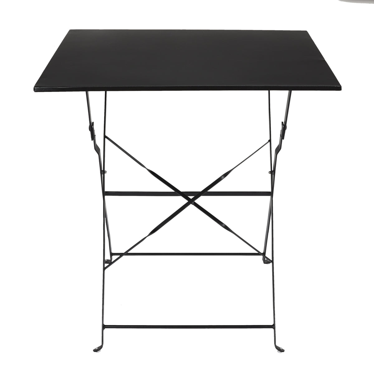 Table De Repas Pliante Palerme Noir 70X70X71Cm