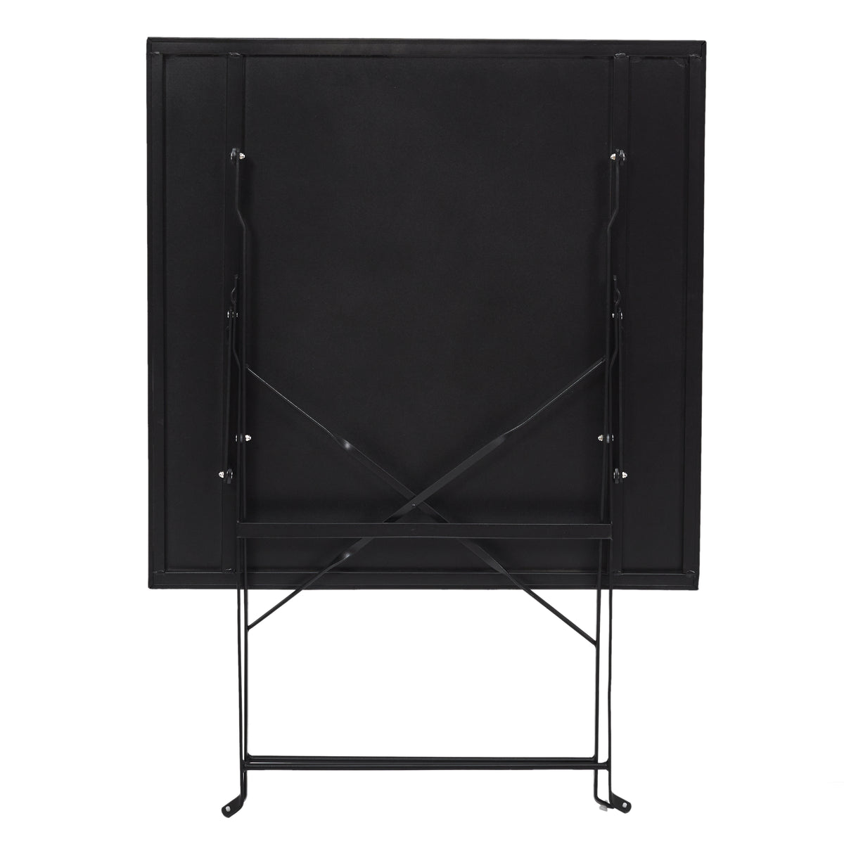 Table De Repas Pliante Palerme Noir 70X70X71Cm