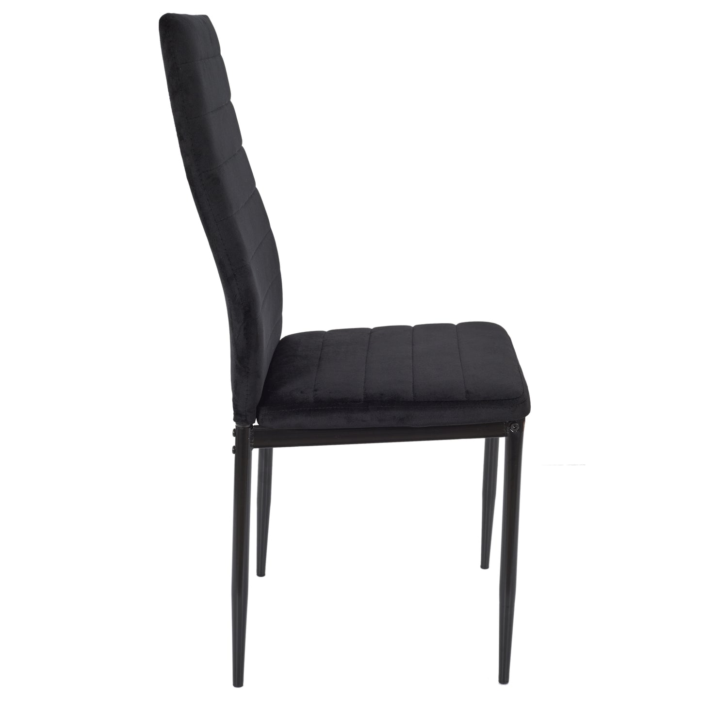 Chaise Victor Velours Noir