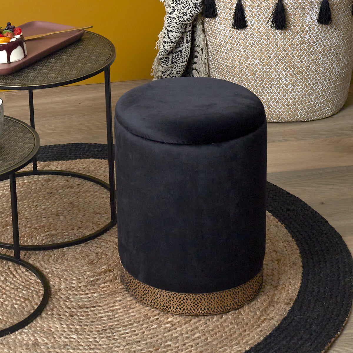 Coffre Pouf Mirage Noir