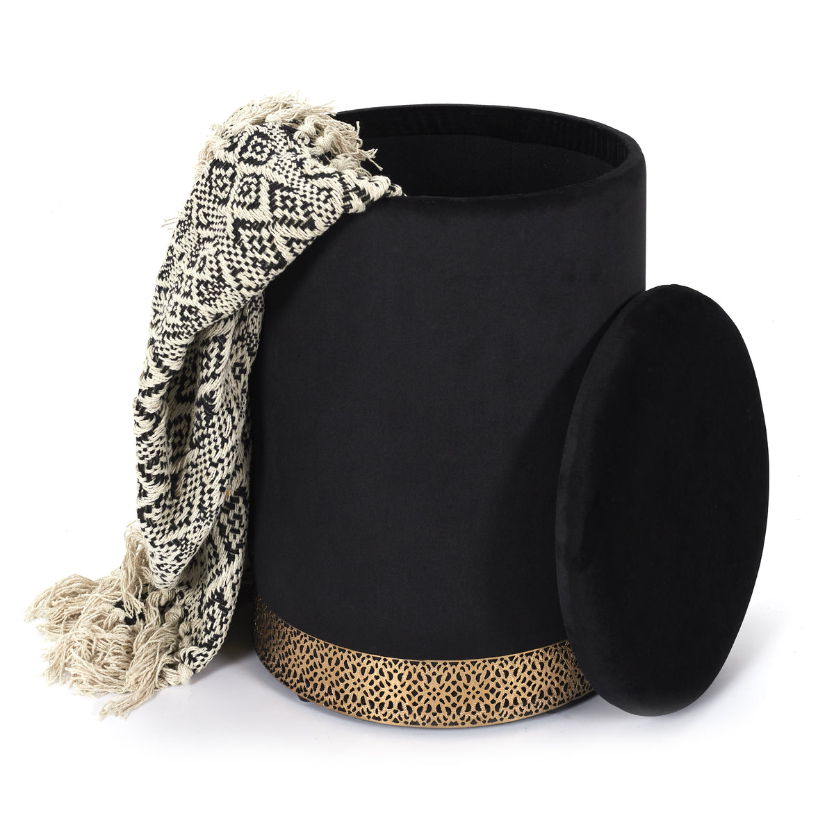 Coffre Pouf Mirage Noir