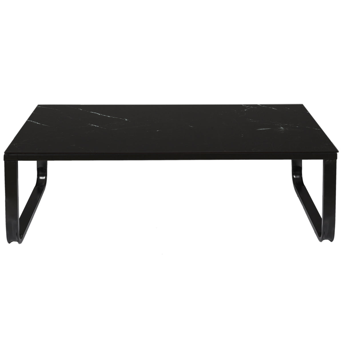 Table Basse En Verre Marble Noir