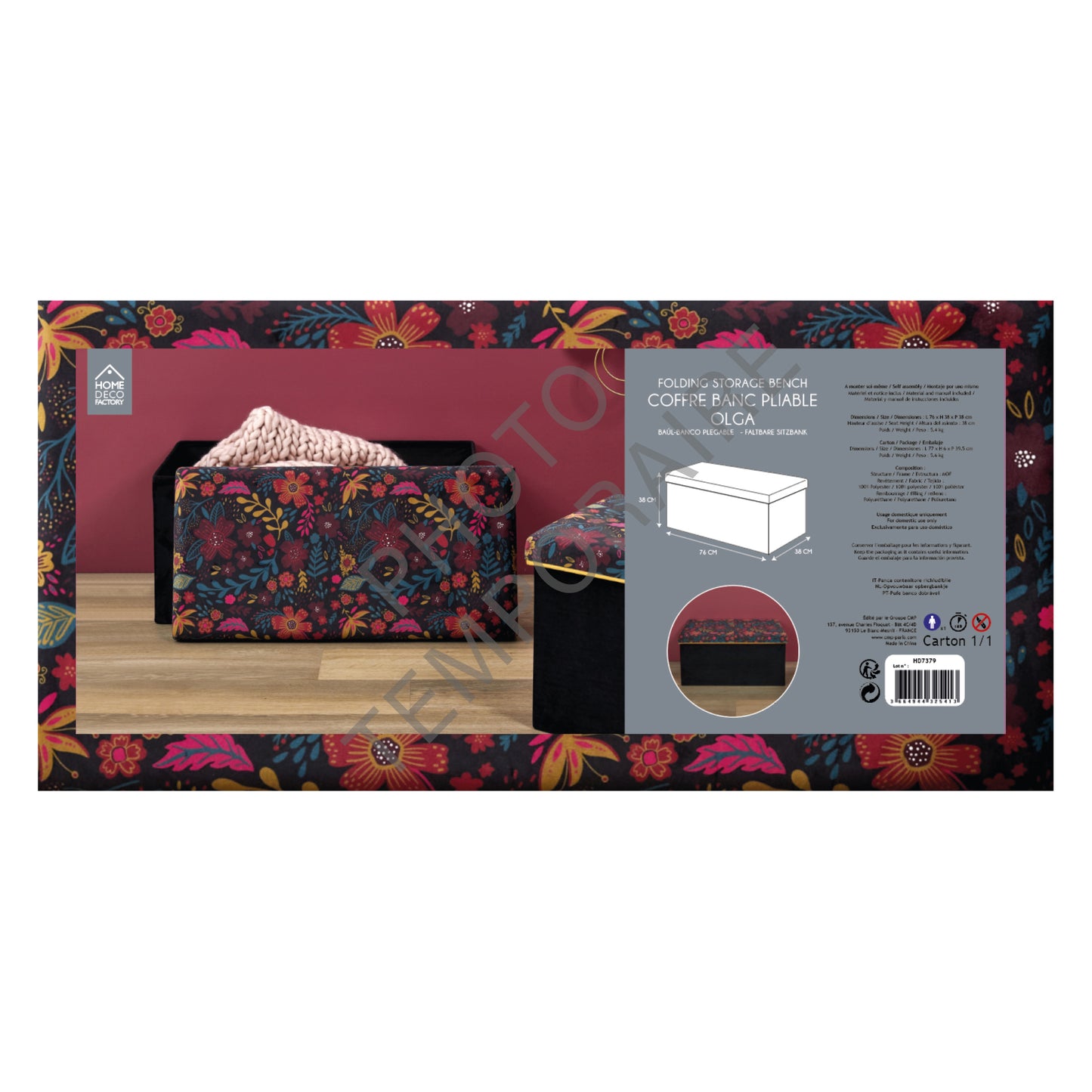Coffre Banc Pliable Olga