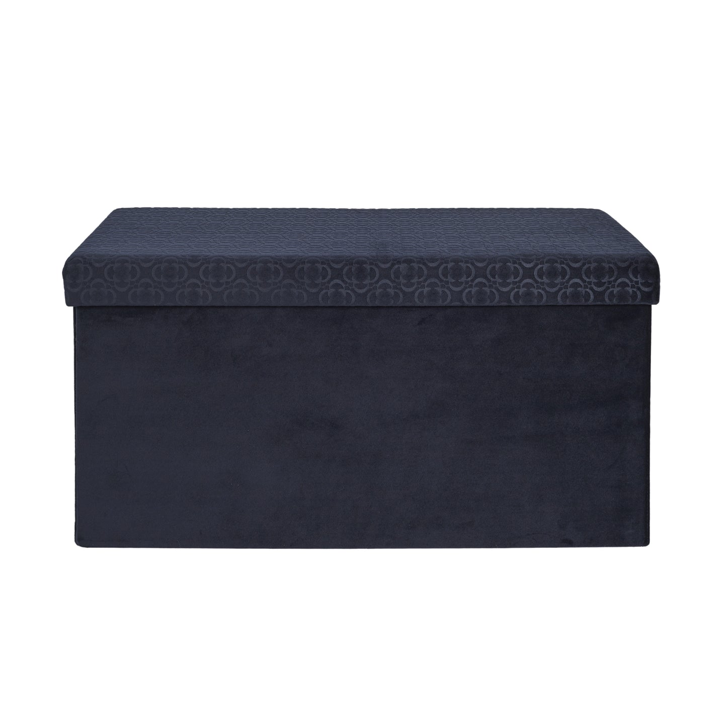 Coffre Banc Pliable Retro Bleu Nuit