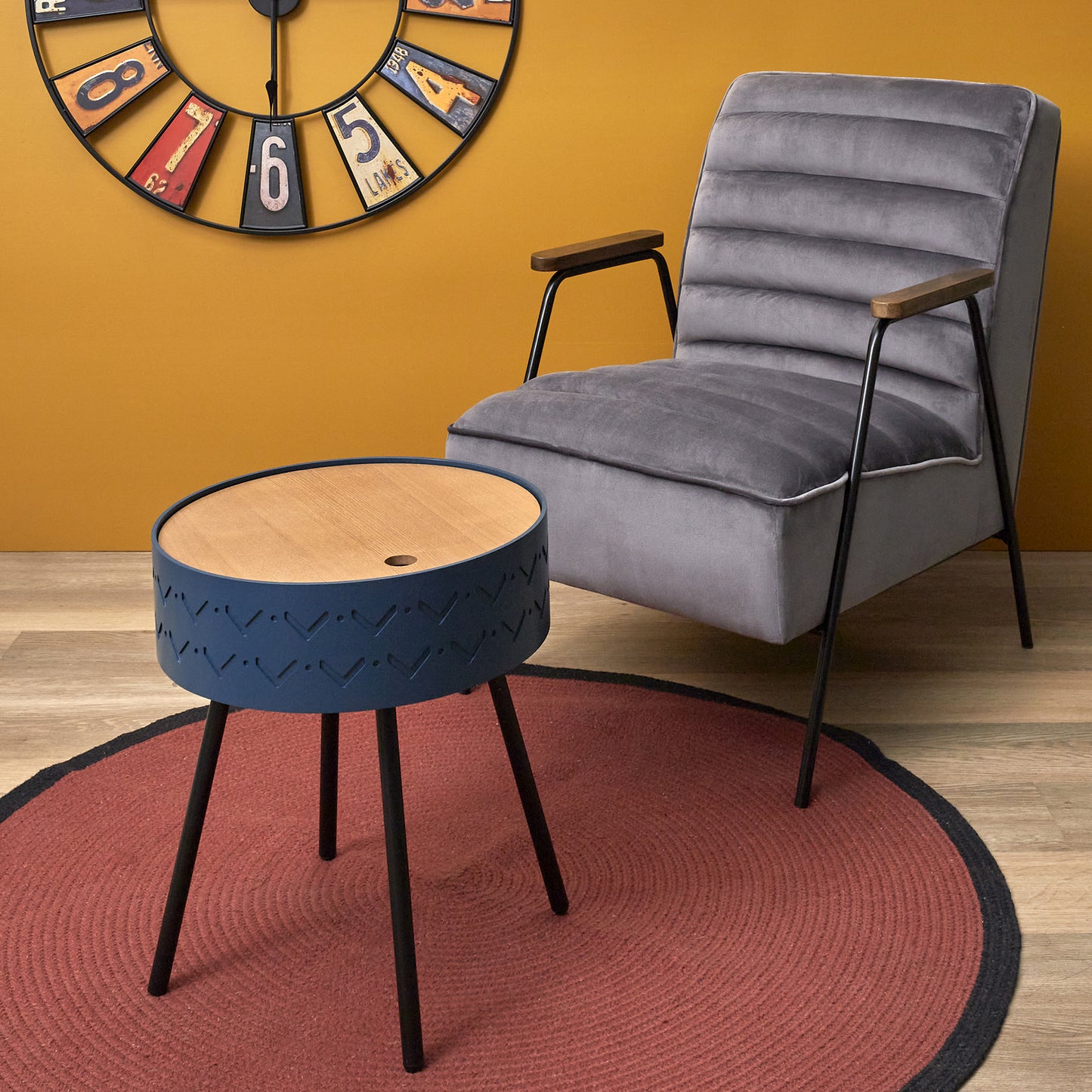 Table Coffre Eugenie Bleu Nuit