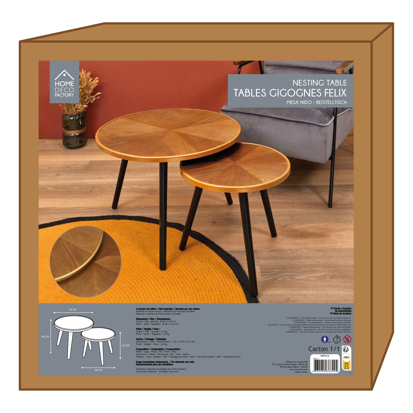 Table Gigogne Felix X2