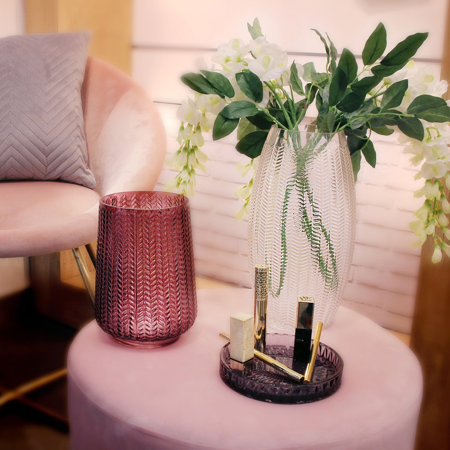 Vase Magnolia Transparent 30Cm