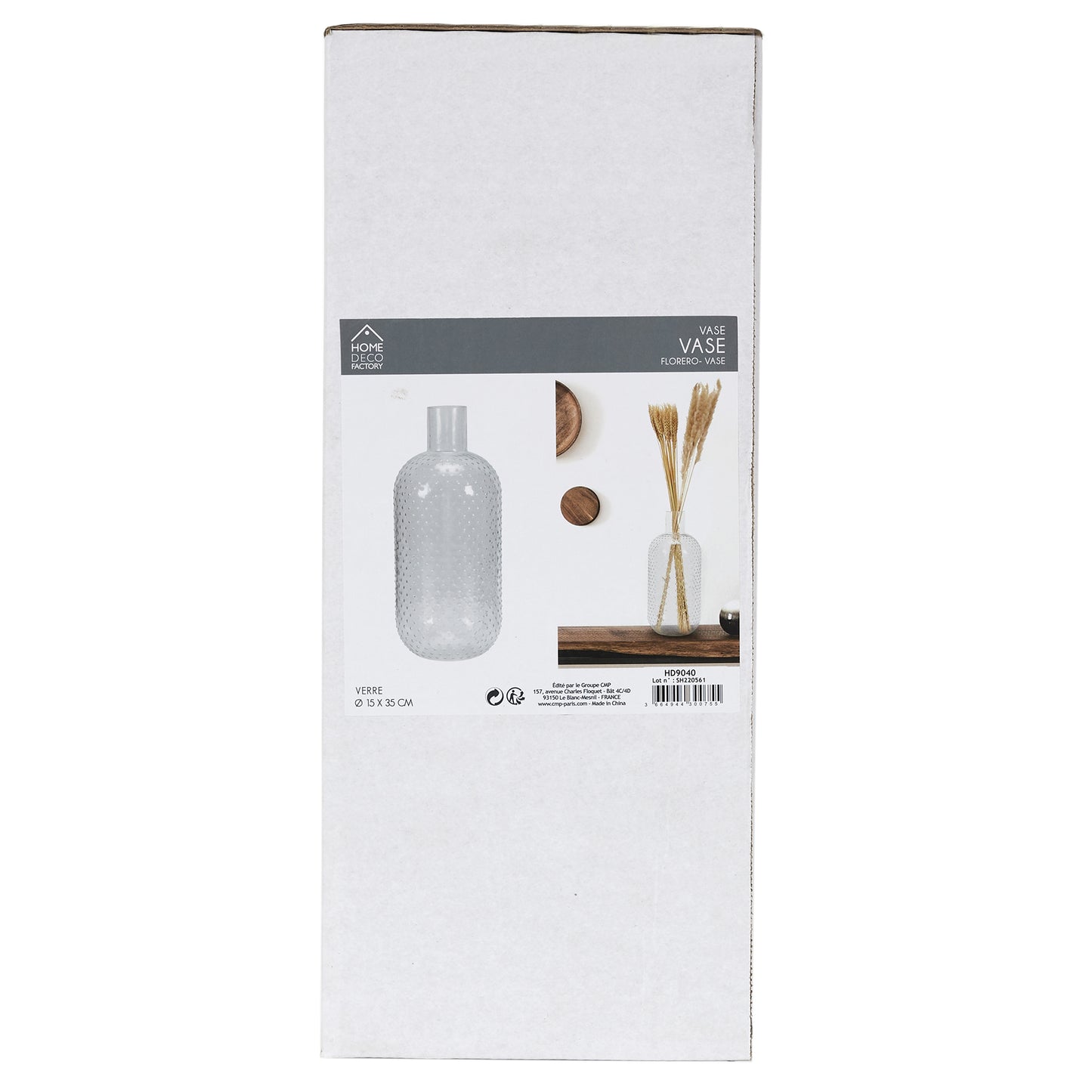 Vase Verre Bulle 35Cm