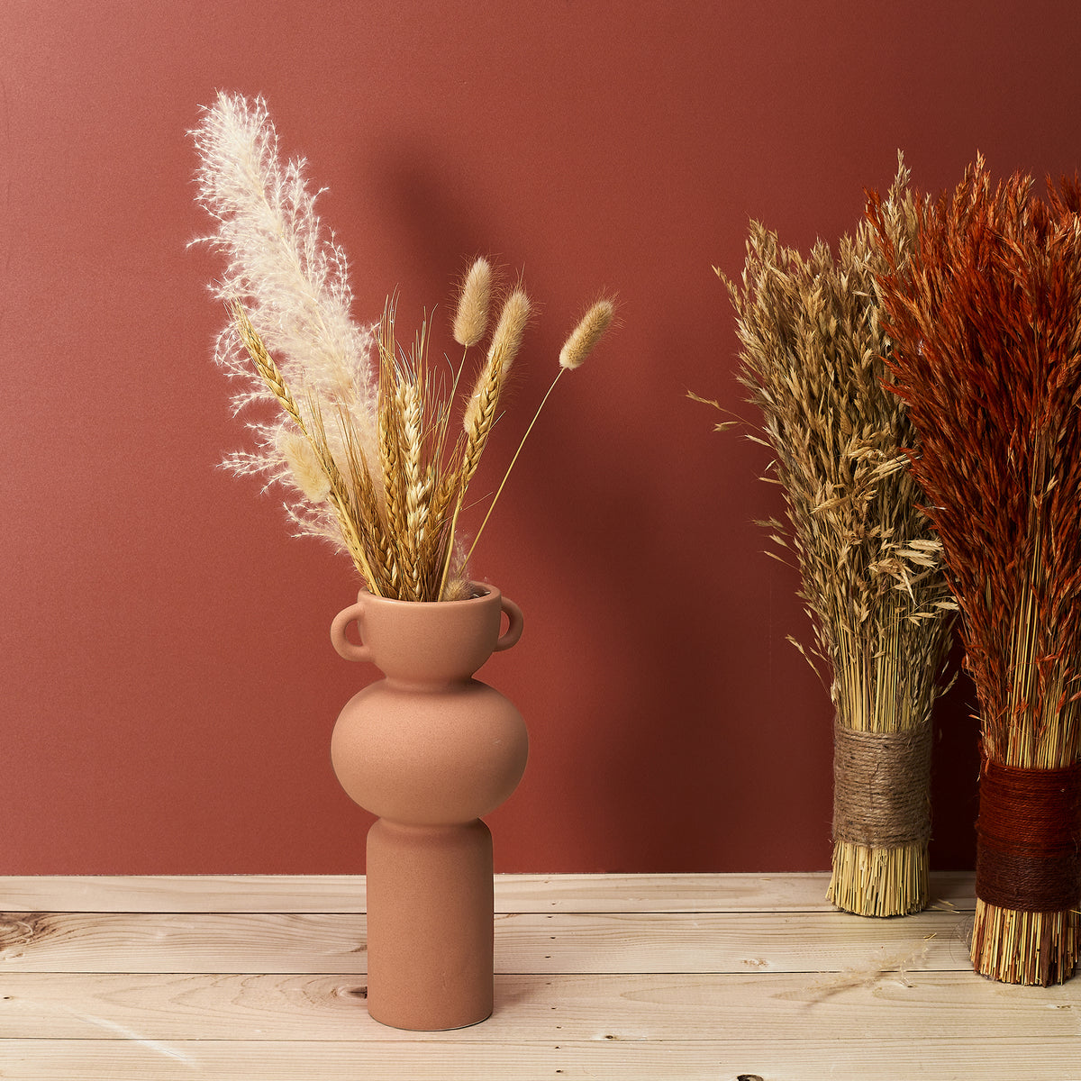 Vase Anse Ceramique Terracotta Arty H25.5Cm