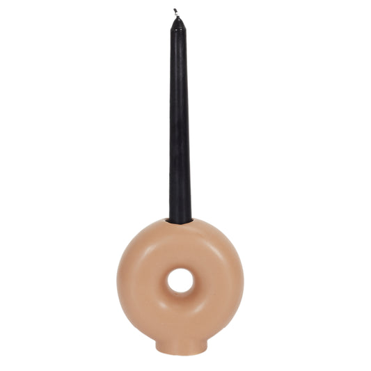 Bougeoir Rond Beige