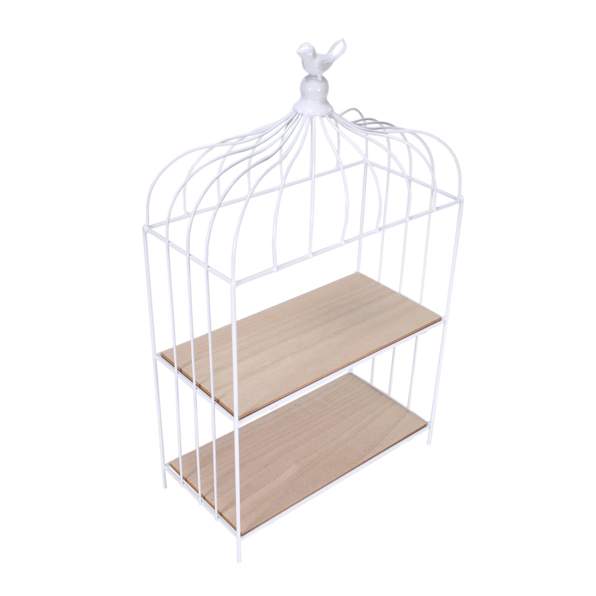Cage A Oiseau Decorative Metal Blanc