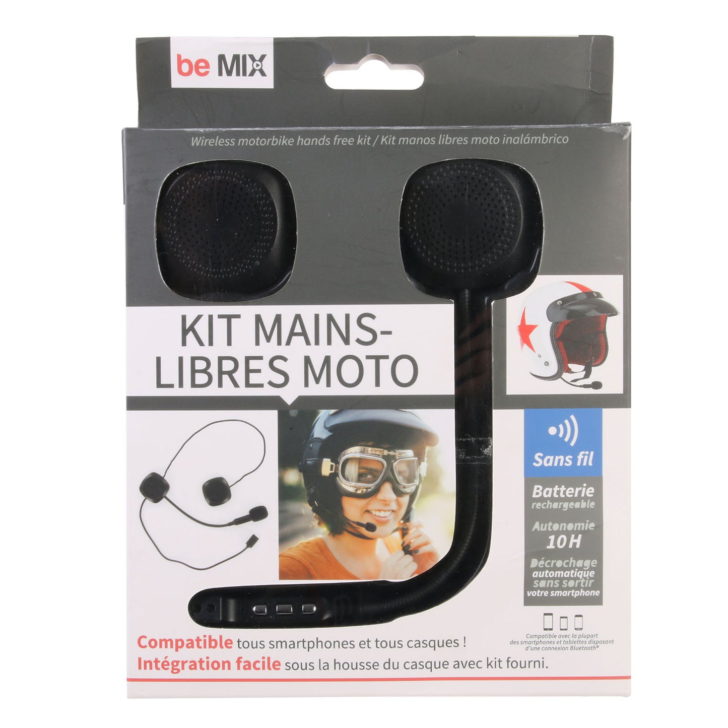 Kit Mains Libres Moto Sans Fil