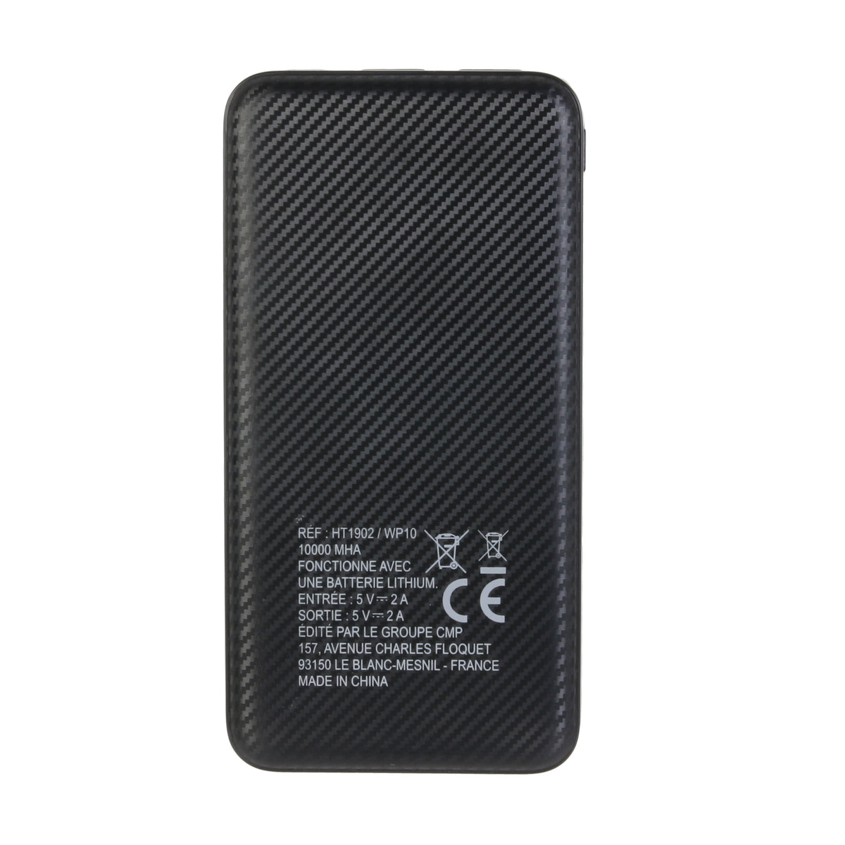 Batterie De Secours 10 000 Mah Induction