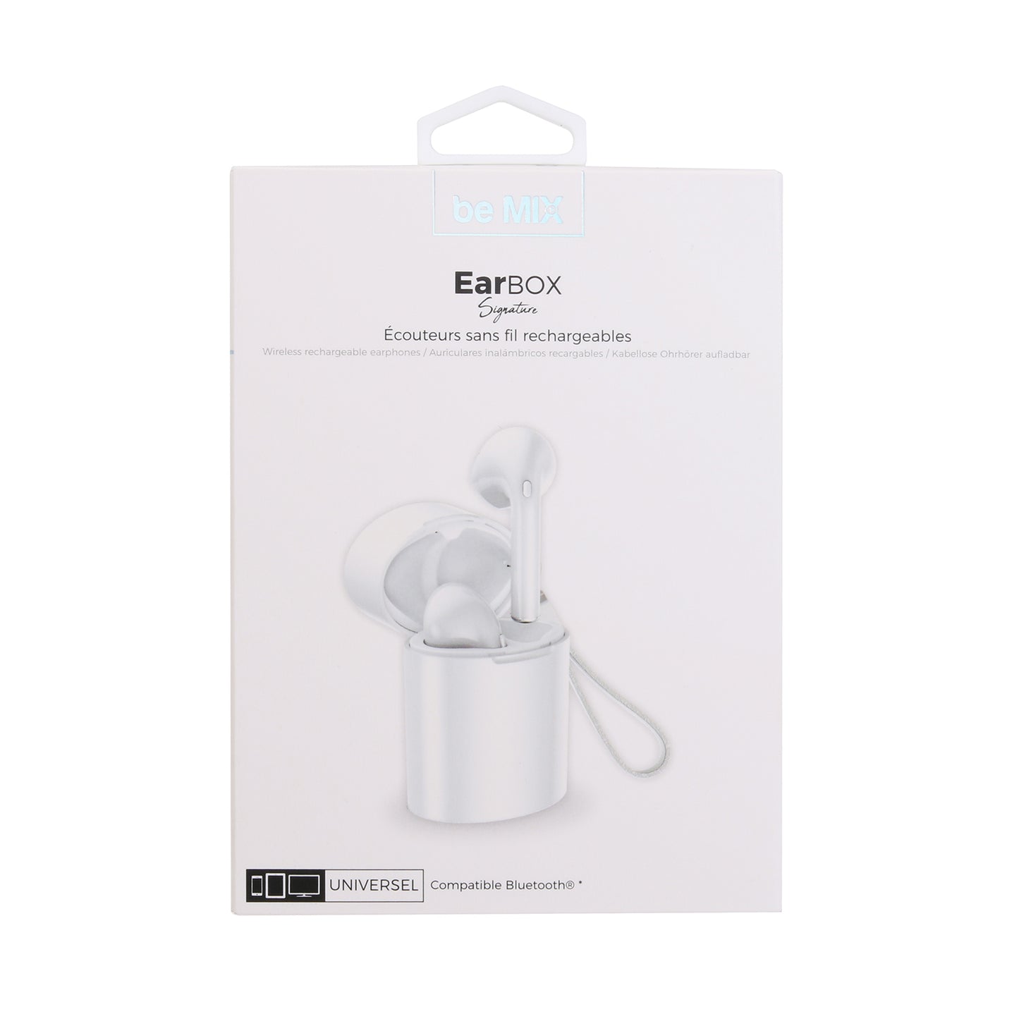 Ecouteurs Earbox Signature Sans Fil Rubber Blan