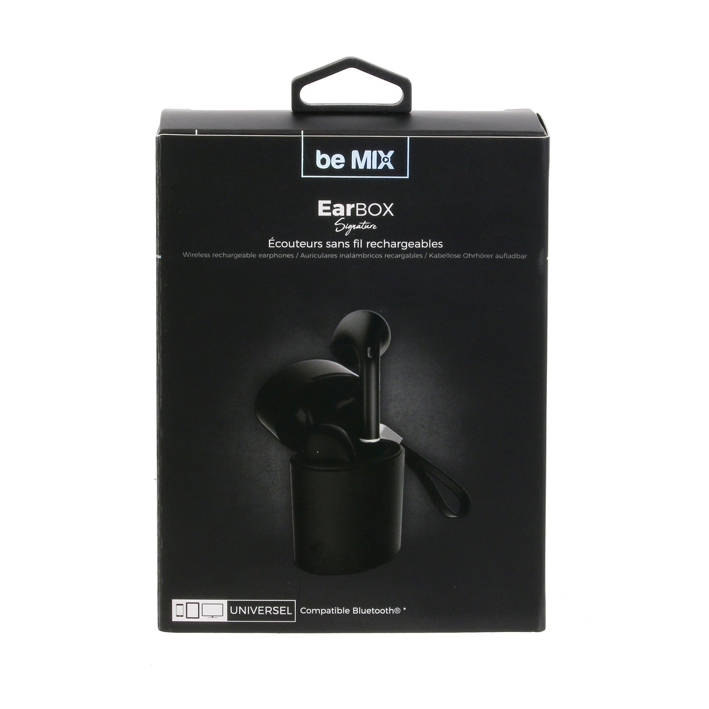 Ecouteurs Earbox Signature Sans Fil Rubber Noir