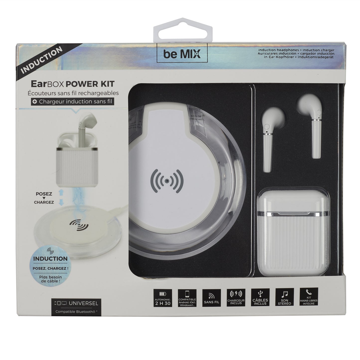 Ecouteurs Earbox Induction Chargeur Induction