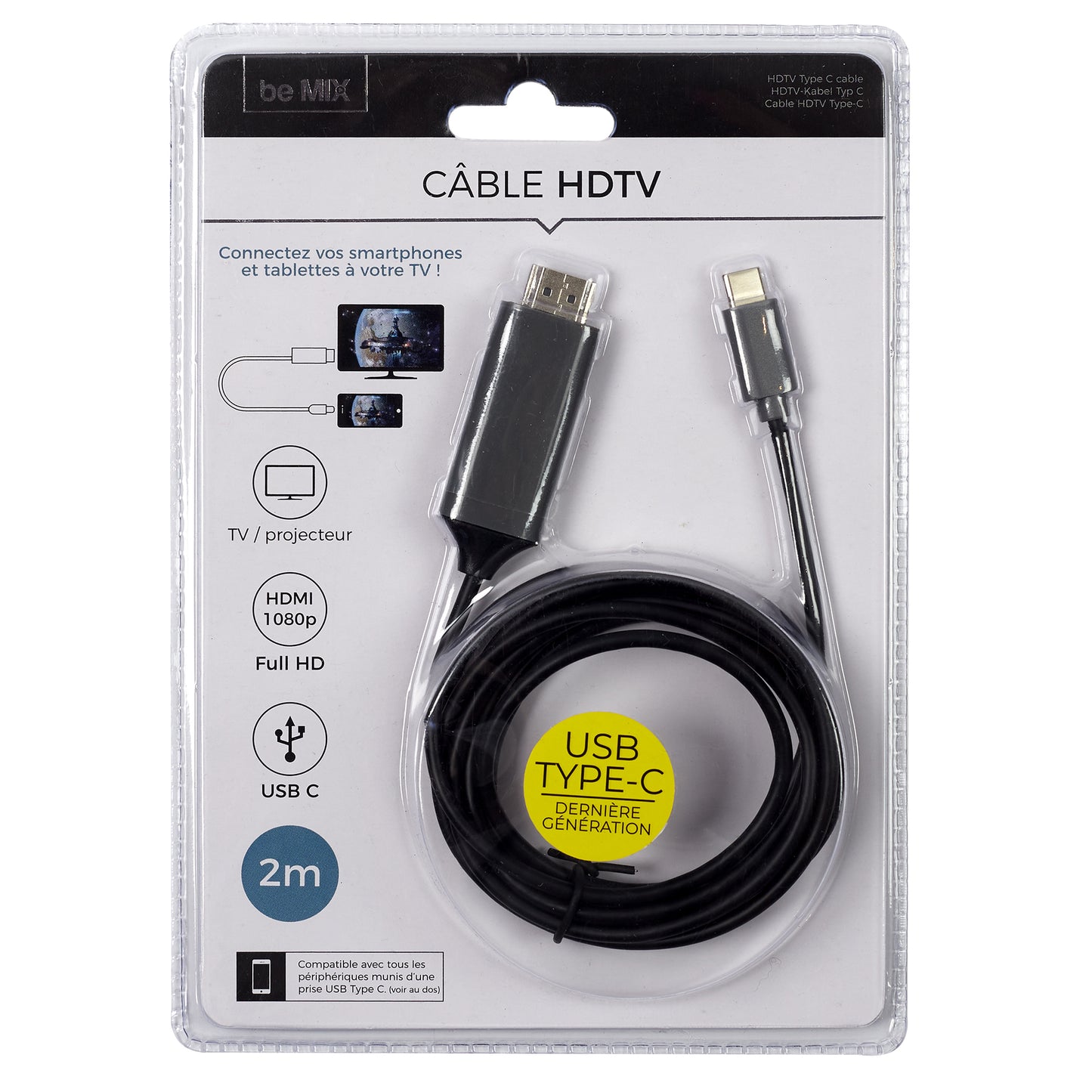 Cable Hdtv 2M Type C