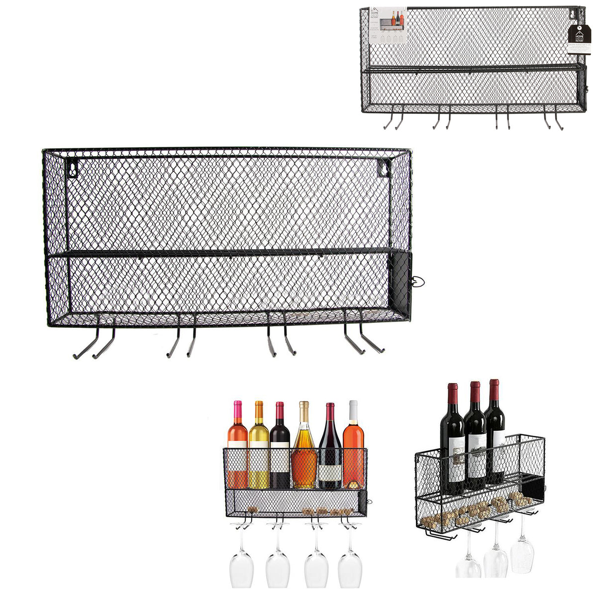 Rack Mini Bar A Vin Noir