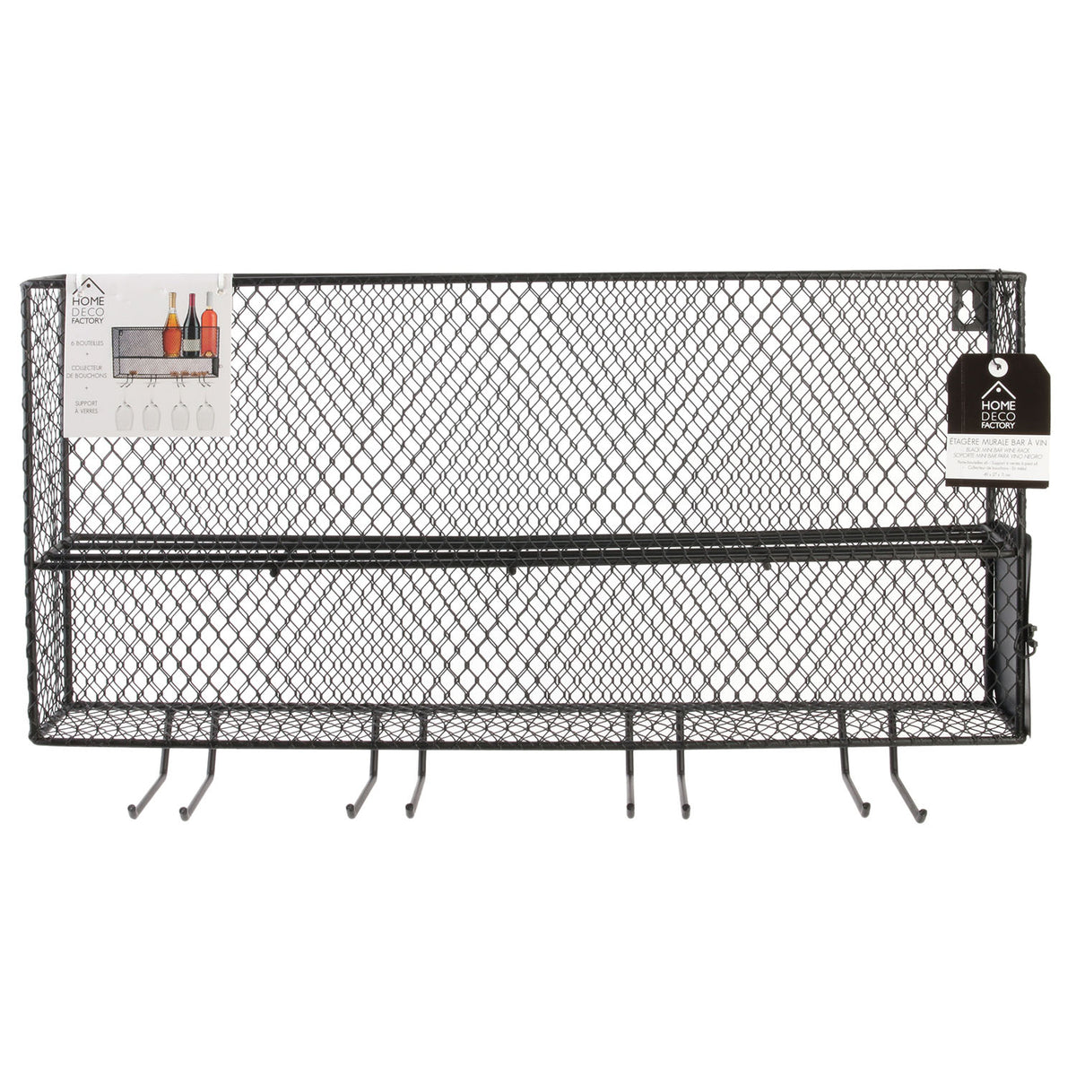 Rack Mini Bar A Vin Noir
