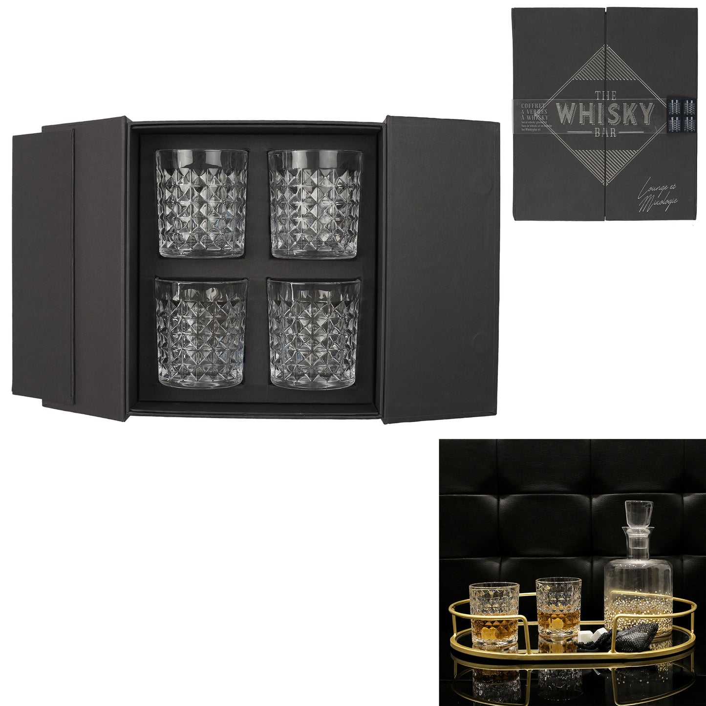 Verre A Whisky X4 En Coffret