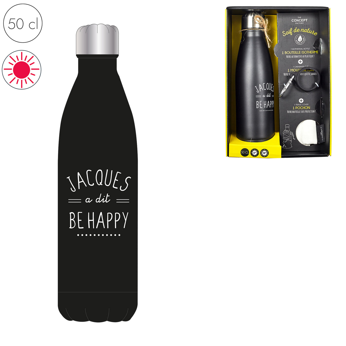 Bouteille Isotherme Jacques A Dit Coffret 50Cl