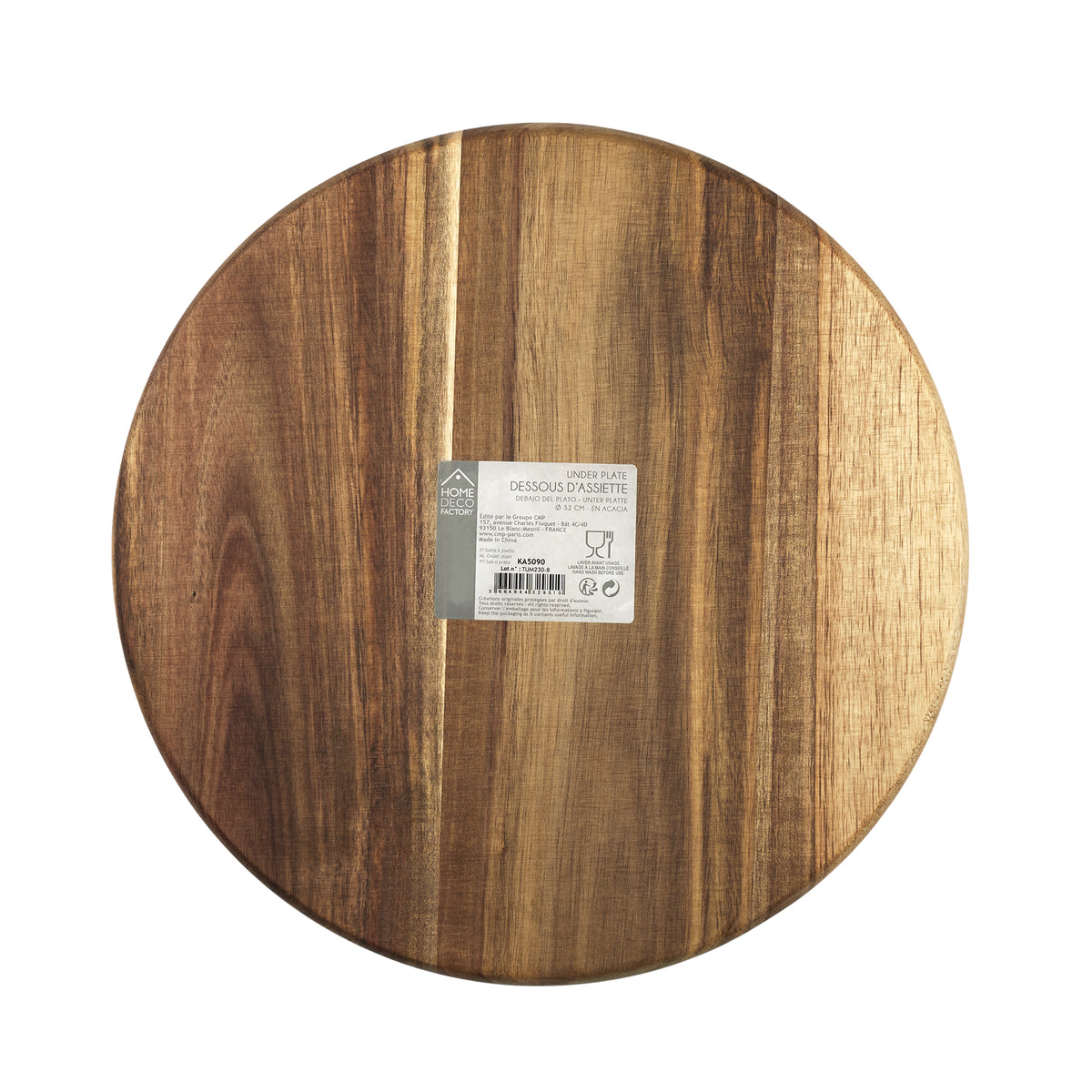 Dessous Assiette Acacia 32Cm