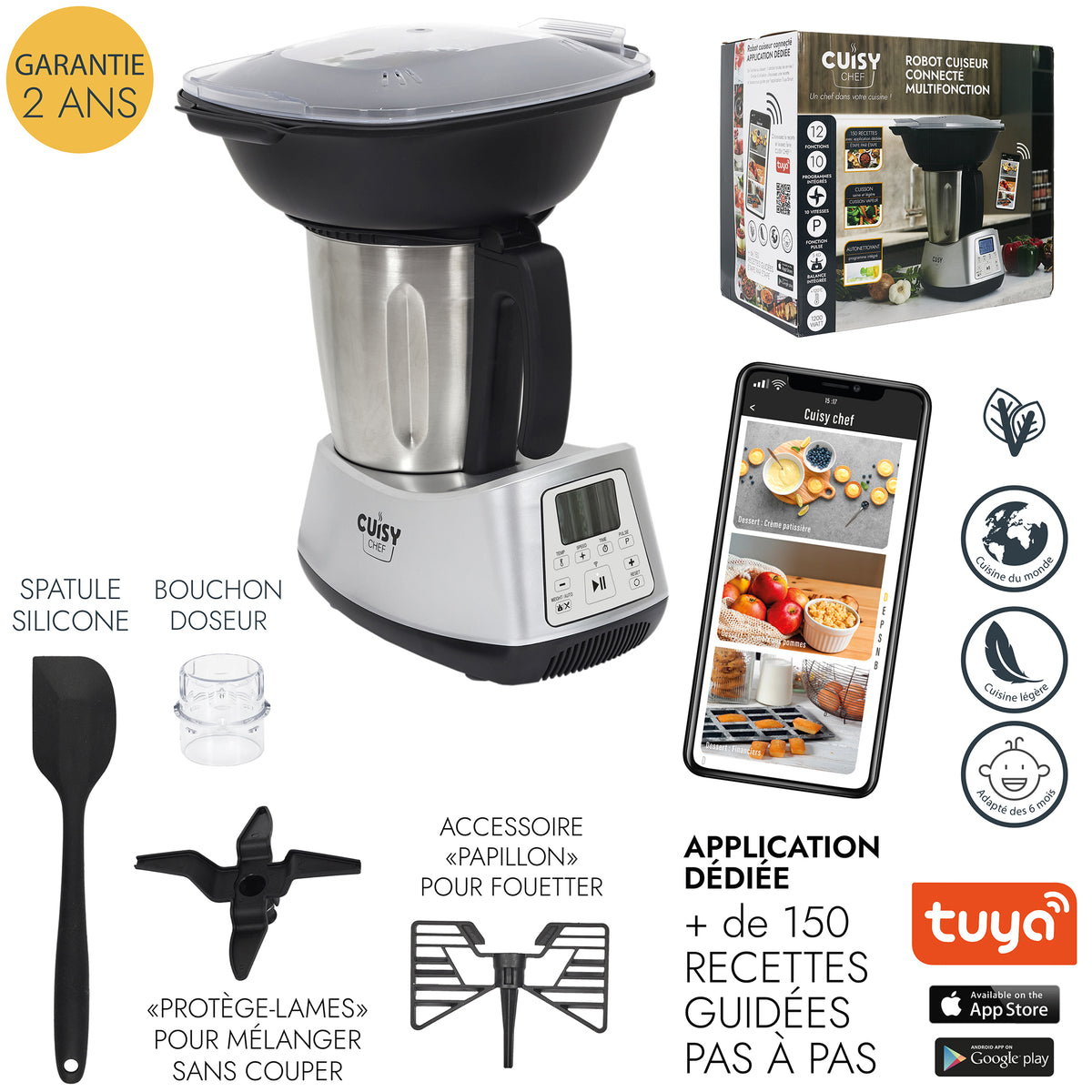 Cuisychef Robot De Cuisine Multifonction