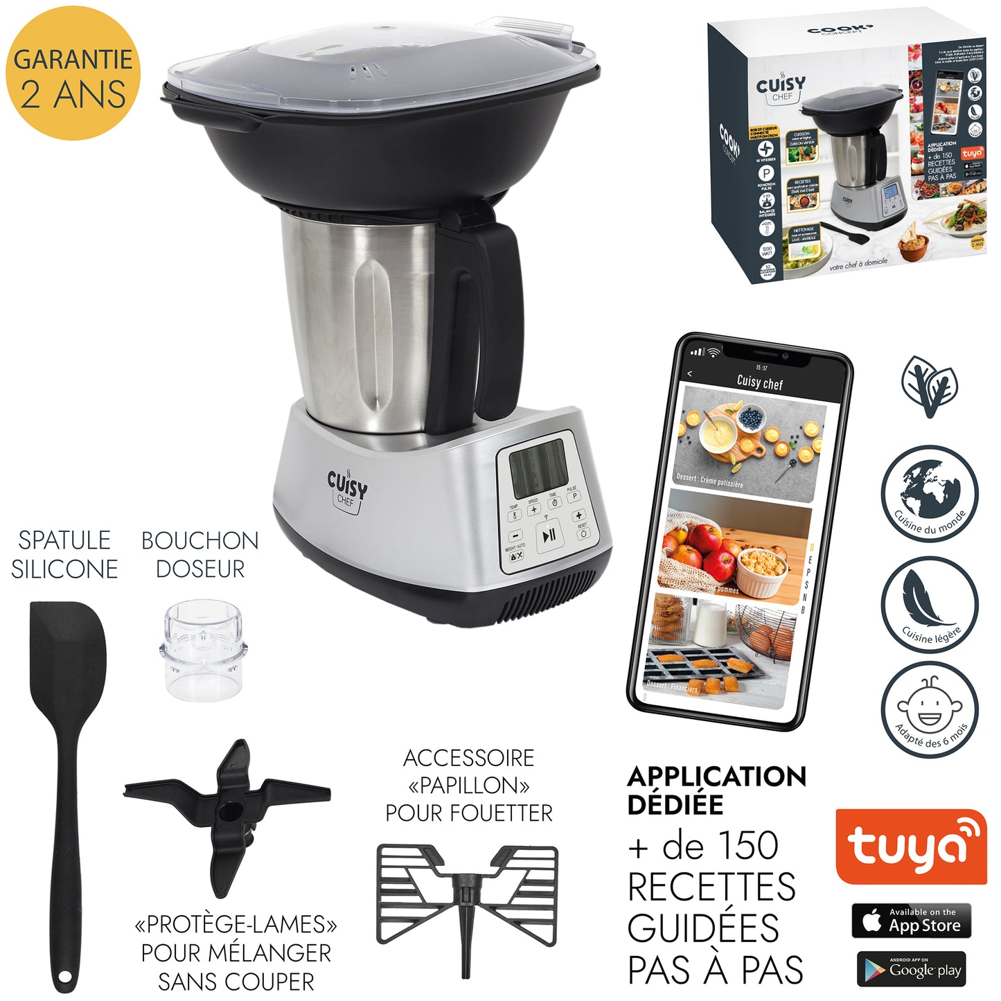 Cuisychef Robot De Cuisine Multifonction