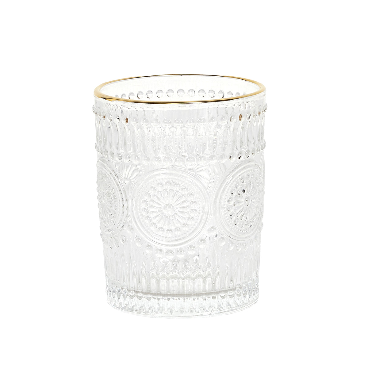 Lot De 6 Verres Lisere Dore
