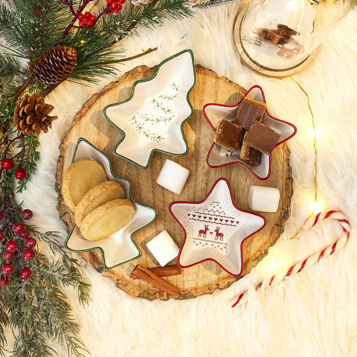 Lot De 4 Coupelles De Noel