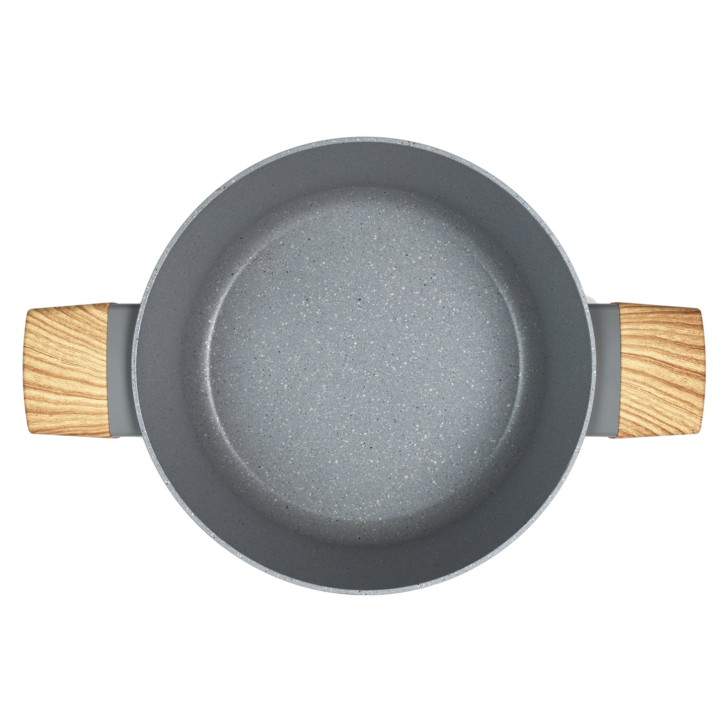 Faitout Aluminium Forge Manche Effet Bois 24Cm