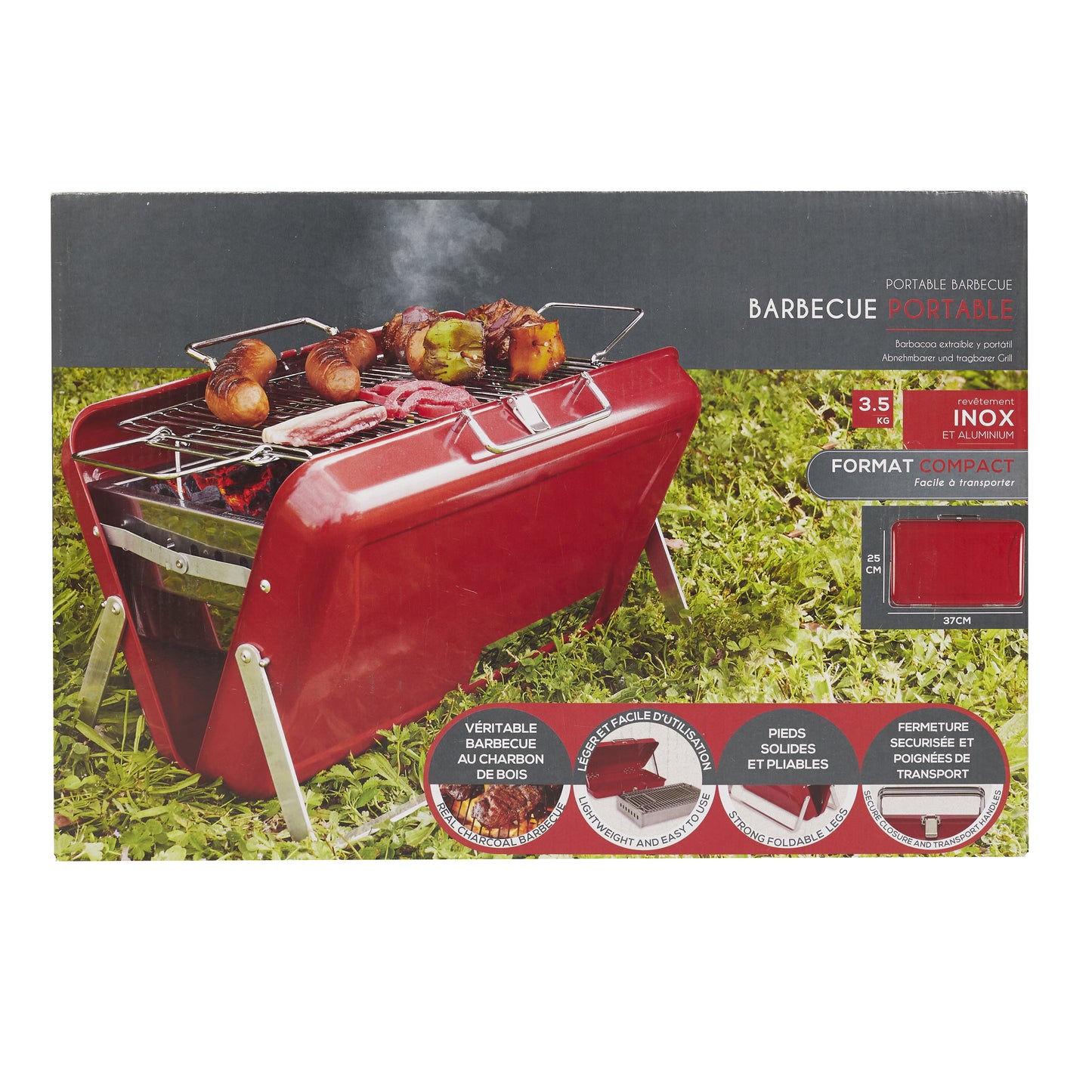 Barbecue Portable Rouge