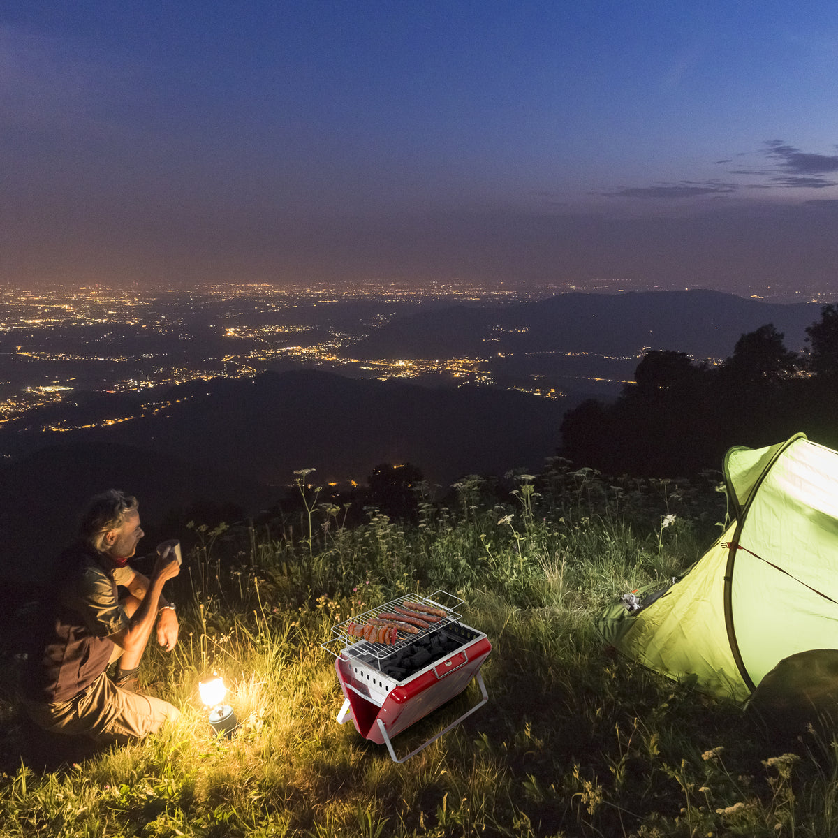 Barbecue Portable Rouge