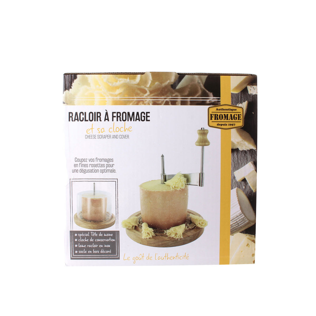 Racloir A Fromage Avec Cloche 18Cm