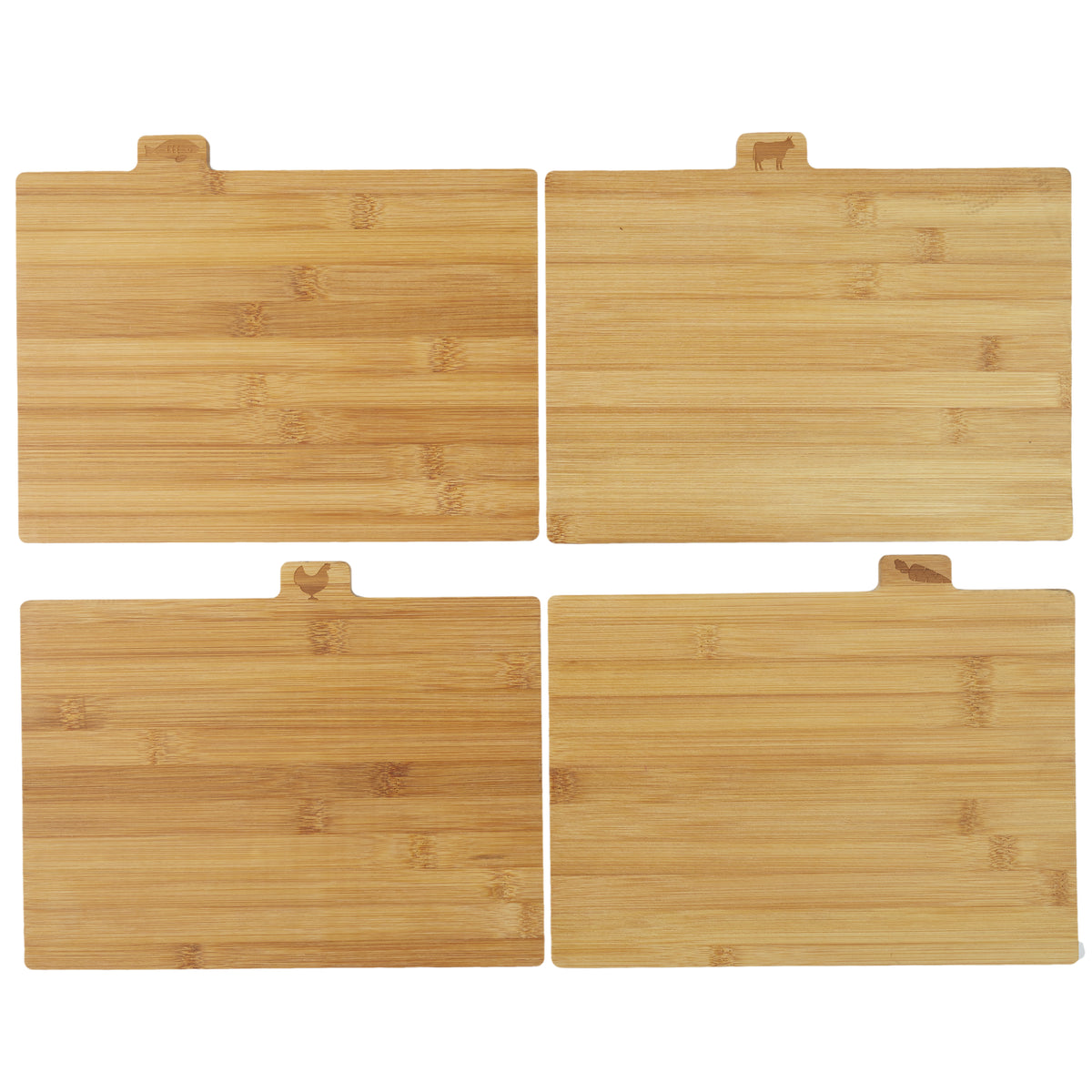 Planche A Decouper Bambou X4 Avec Socle Metal