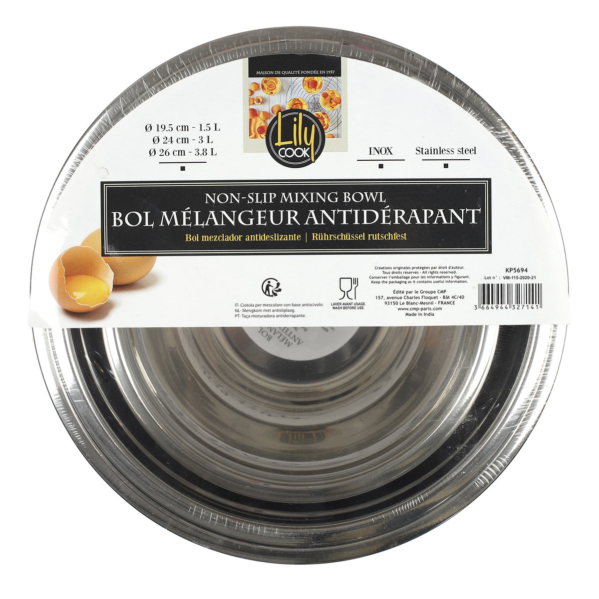 Bol Patissier Antiderapant X3