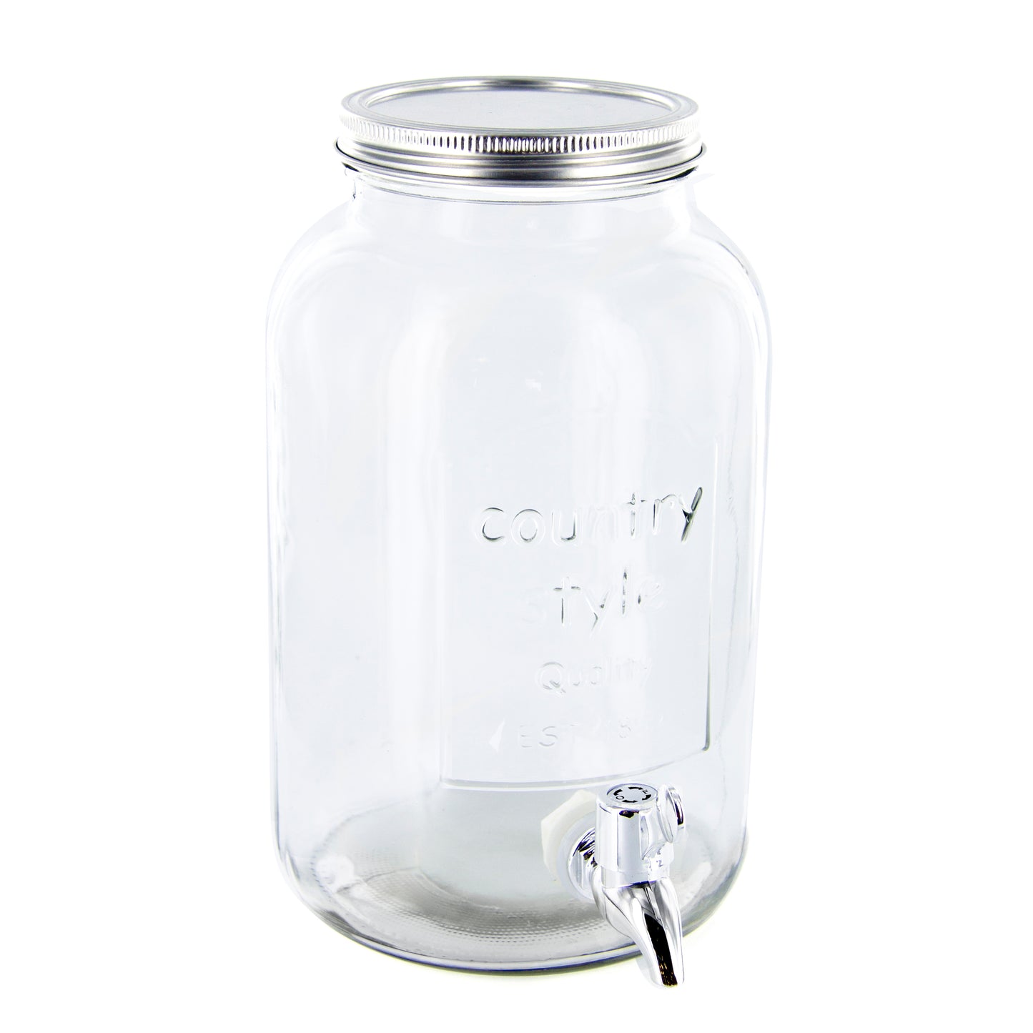 Fontaine A Boisson Verre Et Fer Blanc 3.75L