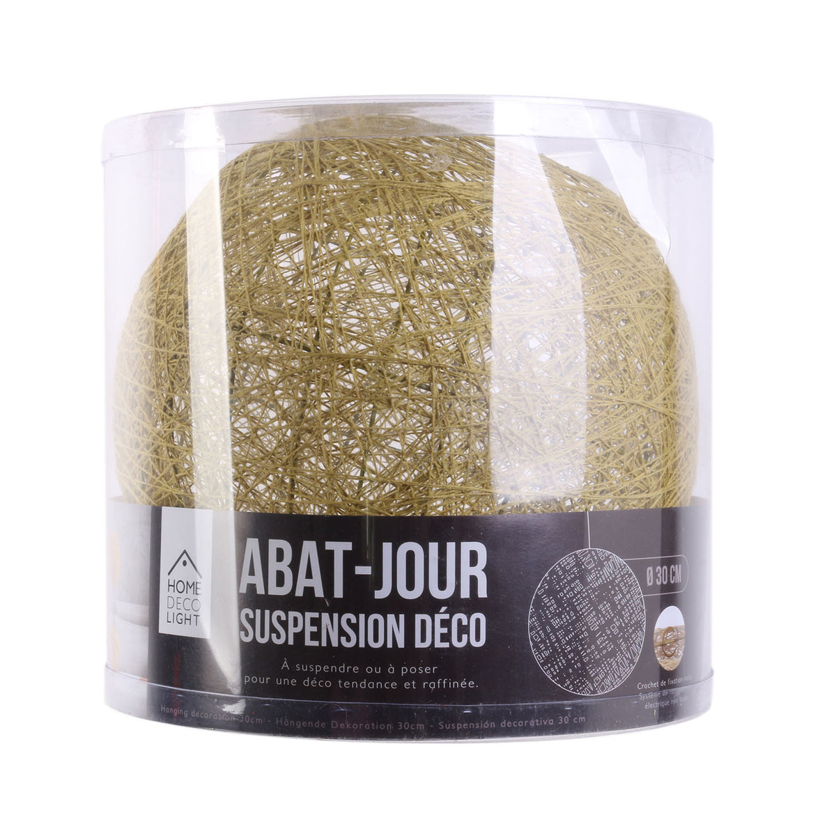 Suspension Interieur Moutarde 30Cm