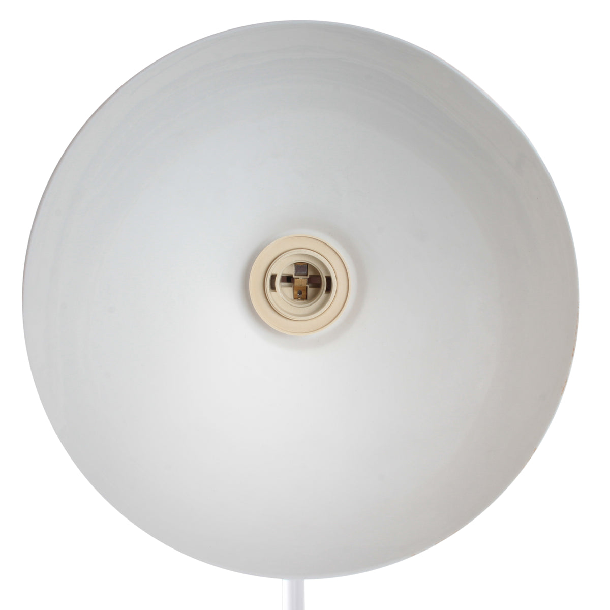 Lampadaire Blanc 1.72M Cable Textile Noir Blanc