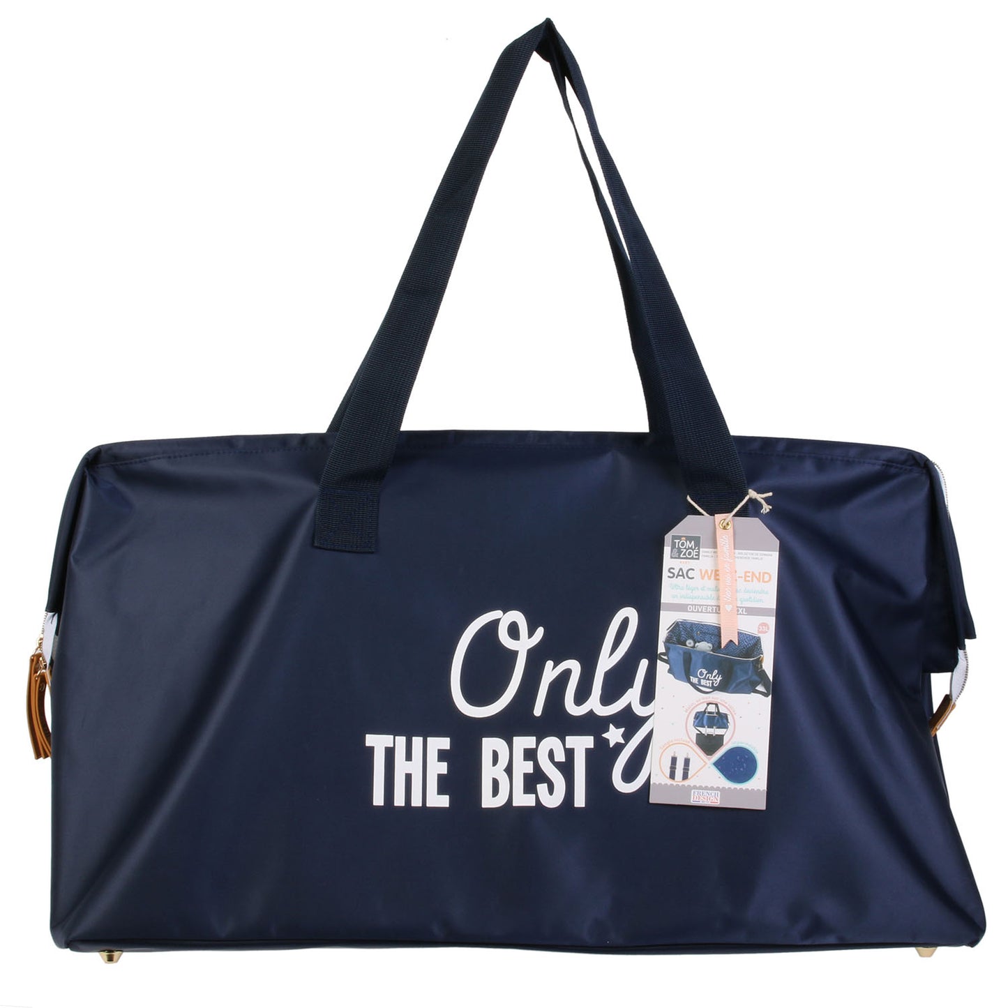 Sac Week End Famille 33X25X55Cm Bleu